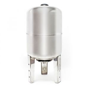 Wiltec R&eacute;servoir pression &agrave; vessie &ndash; 100 Litres &ndash; en Acier inoxydable &ndash; Version verticale &ndash; Surpresseur pour la surpression eau dome