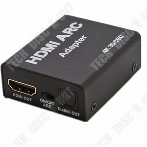 Adaptateur HDMI ARC vers HDMI Optique - TD® - 4K 1080P - Câble 5m - Convertisseur Audio