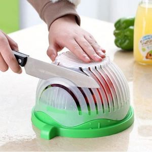 Salade Coupeur Bol60 Secondes Salad Cutter BowlEssoreuse à salade et légumes fraîche Saladier Magic rapidement salade Chopper