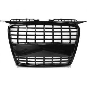 Calandre pour Audi A3 8P de 2005 a 2008 Look Sport Noir Glossy