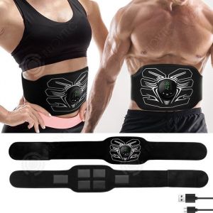 INN Electrostimulateur musculaire ceinture abdominale electrostimulation abdos appareil musculation abdominaux 12 modes et 19