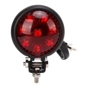 Feu arri&egrave;re de moto Feu arri&egrave;re LED rond r&eacute;tro de moto universel pour moto 12 V auto phare - Vvikizy