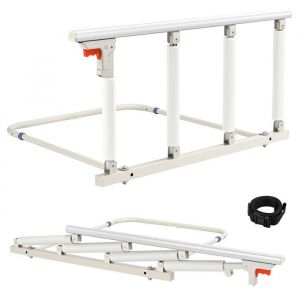 Barrière de Lit Adulte Barrière de sécurité Pliable pour Personnes âgéesRail de lit de SécuritéBarre dAppui Anti Chutes