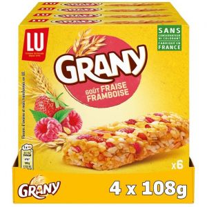 LU - Grany Fraises Framboises 108g - Lot de 4
