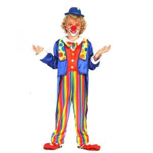 D&eacute;guisement - CIRQUE - Clown Joyeux Gar&ccedil;on - Multicolore - Veste &agrave; queue de pie - Accessoires inclus