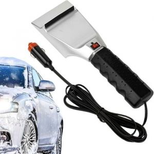 Grattoir &agrave; neige &eacute;lectrique pour voiture grattoir &agrave; glace pour chauffage de voiture dhiverD&eacute;neigeur de fen&ecirc;tre 12 V - Outil de