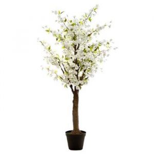 Plante Artificielle Cerisier 200cm Blanc