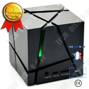 Enceinte Bluetooth - TD&reg; - Magic Cube - St&eacute;r&eacute;o - Microphone - Radio FM