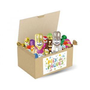 Assortiment de 750g de petits Chocolats de P&acirc;ques   Kinder Schokobons Papillotes Revillon Petits Moulages et Oeufs