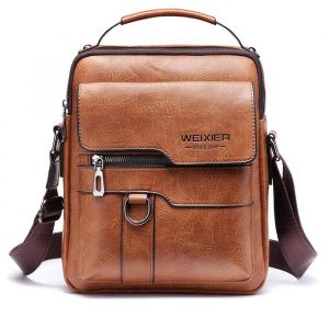 Sac messager pour homme sac messager en cuir vintage petit sac à bandoulière sac messager sac messager daffaires marron clair