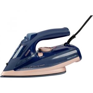 Fer &agrave; repasser &agrave; vapeur - PROFI-CARE - PC-DB 3126 - Bleu - 2600 W - Or rose