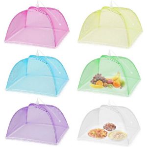 Cloche Anti Mouche 6 Pièces Cloches Alimentaires Cloche Alimentaire Pliable Cloche à Fruits Anti Moucherons Protege Fruits