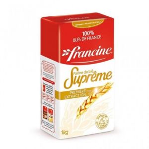 Francine Farine de Blé Suprême Première Extraction Type 45 1Kg (lot de 8)