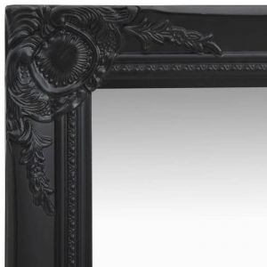 Meilleures Miroir mural  miroir déco pour salle de bain salon chambre ou dressing style baroque 40x40 cm noir - shop78947114
