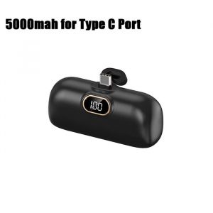 5000mAh batterie externe PD QC téléphone chargeur rapide pour iPhone 15 14 Samsung Xiaomi Huawei batterie externe Capsule