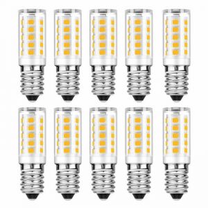 Lot de 10 Ampoule LED E14-Blanc Froid 6000K-5W Equivaut &agrave; Ampoule Incandescente 50W 500LM-Non-Dimmable NPTERBL