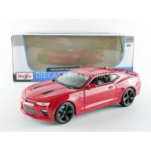 Voiture Miniature de Collection - MAISTO - CHEVROLET Camaro SS - 2016 - Rouge - 1/18