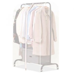 Housse Vetement Penderie Anti Mite Translucide 110cm Housses de V&ecirc;tements avec Zip Housse Rangement Vetement Penderie