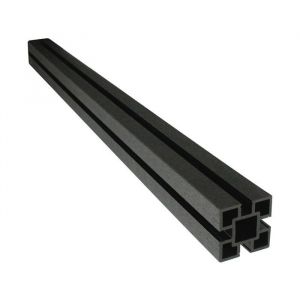 Poteau en composite pour cl&ocirc;ture en composite - Noir