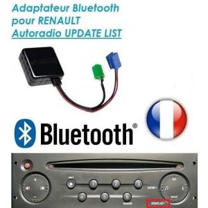 ADAPTATEUR BLUETOOTH AUXILIAIRE RENAULT AUTORADIO UDAPTE LIST - AUXILIAIRE RENAULT AUTORADIO UDAPTE LIST clio 2 3 modus