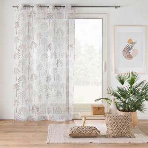 Voilage Palmea Nature 140 x 240 cml - Élégance et Lumière au Naturel