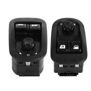 Bouton poussoir lève-vitre électrique commutateur de commande de rétroviseur latéral professionnel pour Citroen Peugeot 206