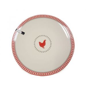 ASSIETTE PLATE GR&Egrave;S POLA LA POULE D27cm