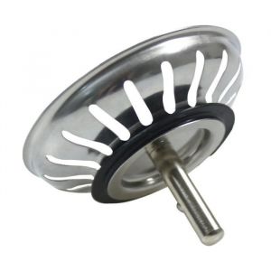 Panier Pour Bonde dÉvier de Cuisine 80 mm - Crépine Universelle Acier Inoxydable Bouchon Panier Pop-Up - Lavable Lave-vaisselle