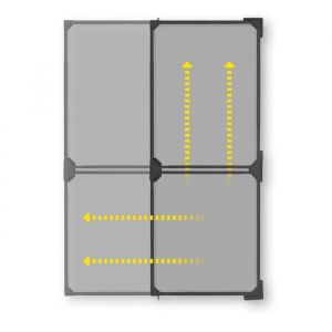 EASYmaxx Moustiquaire Magic Fit 115 x 270 cm anthracite Porte battante