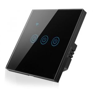 Interrupteur Tactile - TD® - Double - Verre Trempé - Sans Fil - Variateur Intelligent