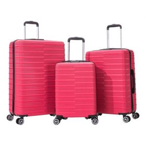Lot de 3 Valises - 100% ABS - LYS Paris 360/3 - Fushia