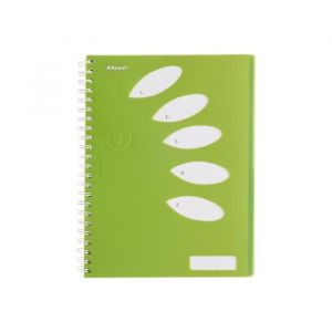 Rexel JOY Cahier de sujet A4 125 feuilles - 250 pages lovely lime polypropylène (PP) (pack de 5)