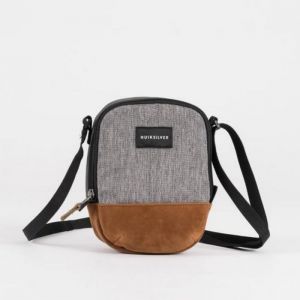 Sacoche - Quiksilver - Grise - Bandouli&egrave;re ajustable - Zipp&eacute;e - 100% Polyester