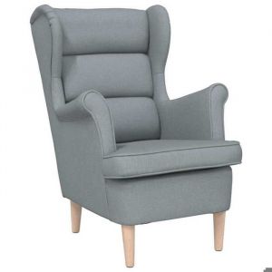 Promotion de No&euml;l Fauteuil relax - SARAZY - Pour 1 personne - gris clair 74x84x100 cm tissu LL4475