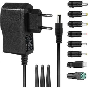 Adaptateur Secteur 5V 2A Chargeur  AC220V 230V &agrave; DC5V 2000mA 1500mA 1000mA 500mA Pilote dalimentation 8 adaptateurs de Prise CC
