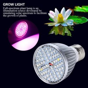 Lampe Led Horticole de Croissance Floraison pour Plante Plein spectre de lumi&egrave;re de lusine Lampe pour Plante Culture 60W 60LED