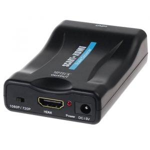 Convertisseur P&eacute;ritel-HDMI - Adaptateur - 1080P HD - Supporte plusieurs formats - Noir