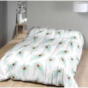 Couette imprimée Plumes/Non tissé - MORTREUX - 1 personne - Légère