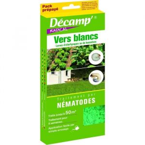 Traitement par Nématodes - DECAMP - Vers blancs - Pour 6 semaines - Jusquà 50 m²