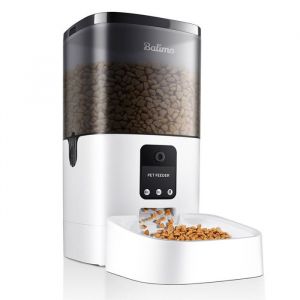 Distributeur de Nourriture - BalimoPet - 4L - Cam&eacute;ra 1080P - Contr&ocirc;le APP - 8 Repas/Jour