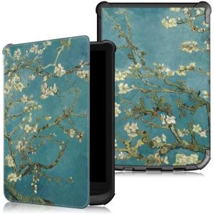 Housse Coque - Vivlio - Touch Lux 5/4/HD - Noir - Printemps - Support et Sommeil Automatique