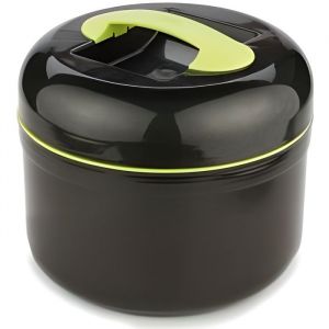 Boite repas isotherme - Valira - Grande lunch box - Noir et vert - 1.5L
