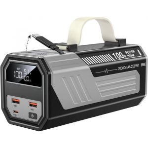 Batterie Externe 100W 70000Mah Batterie Externe Grande Capacit&eacute; Int&eacute;gr&eacute; C&acirc;ble R&eacute;tractablePower Bank Pour Macbook Pro Lapt[YP833]