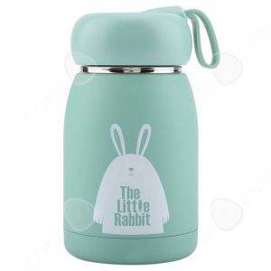 C Thermos 14x75cm acier inoxydable int&eacute;rieur verre portable bouteille isotherme gourde isotherme tasse isolante vacuum flask vert