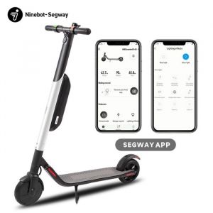 Trottinette électrique SEGWAY ES4 300W Moteur 36V10.4AH Batterie Autonomie 20KM Certification CE Pneus Solides de 93 Pouces Blanc