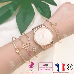 LCC&reg; Bracelet femme argent pierre naturelle gourmette fille pas cher or pendentifs fantaisie cadeau anniversaire saint valentin
