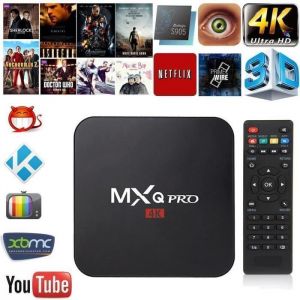 MXQ Pro 4K TV Box Amlogic S905X Quad Core 1 Go Flash Android 5.1 Ultra 4K Streaming KODI 16.1 entièrement chargez le KODI box IPTV M