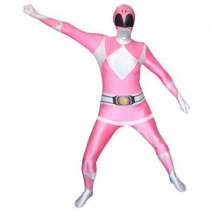 Combinaison int&eacute;grale Power Rangers Rose - MORPHSUITS - Ext&eacute;rieur - Lycra respirant &eacute;tirable