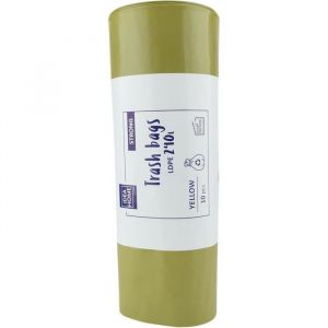 Sacs poubelle 240L - EDILIX - 10 sacs - Jaune - R&eacute;sistant - &Eacute;tanche - Polyvalent - 240 Litres - D&eacute;chets cuisine/jardin