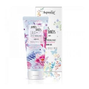 Lait bronzant - Aquatéal - Jambes Dorées - 150ml - Parfum Monoï - Effet bronzé immédiat